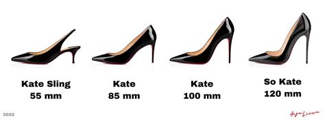 louboutin heel height chart.